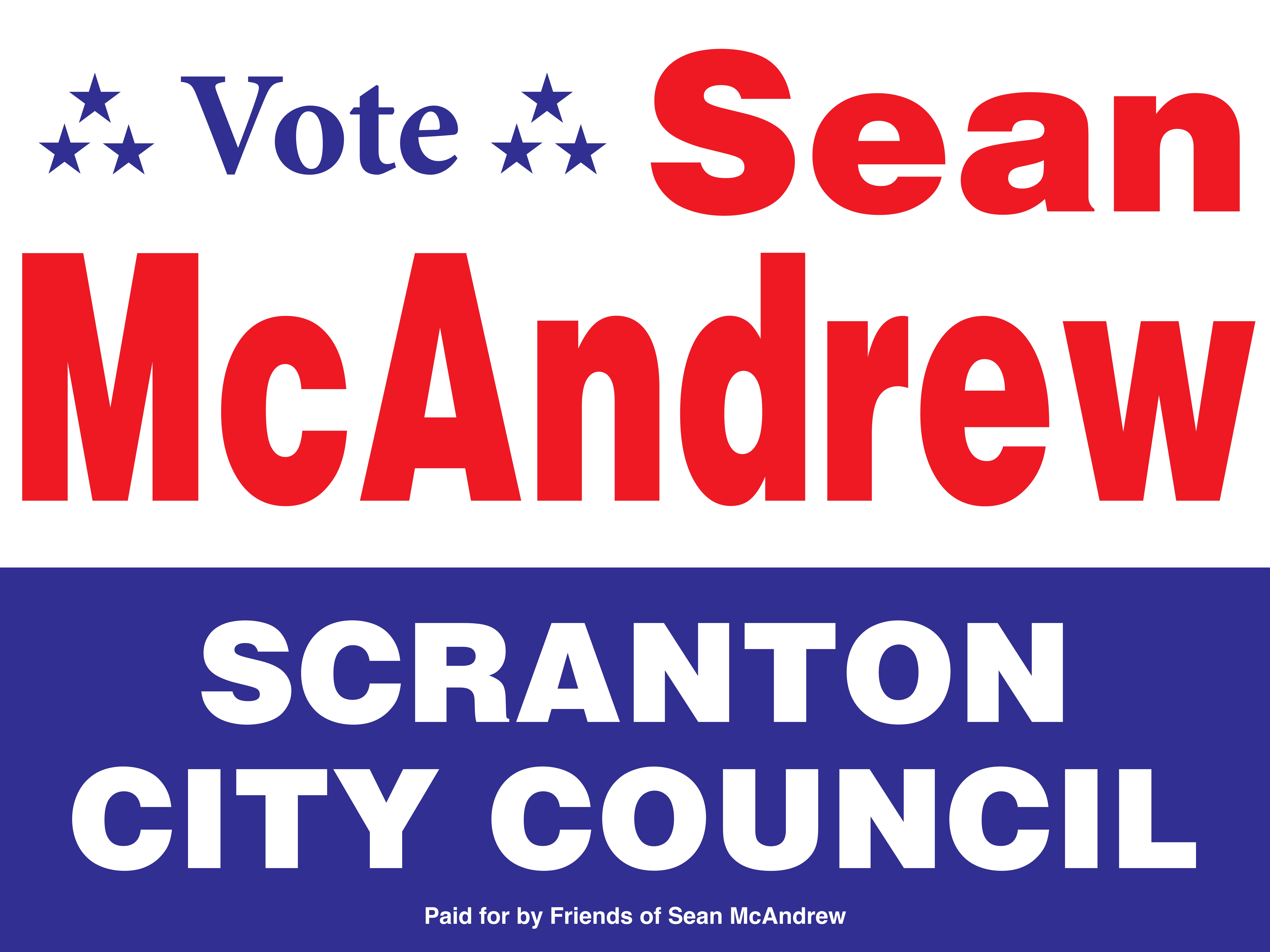 Vote Sean McAndrew for Scranton City Council